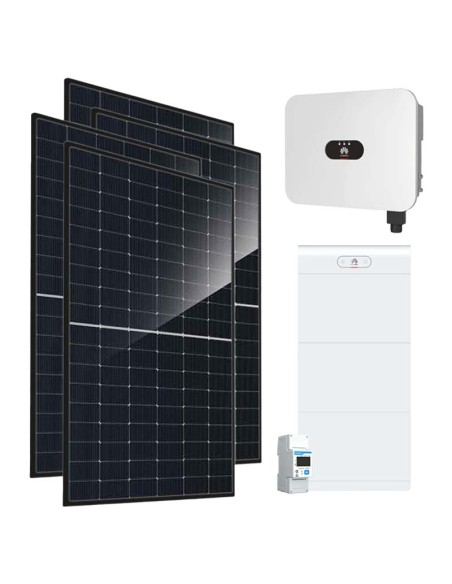 Single-phase photovoltaic kit 6440W 6kW LB0 inverter Huawei 21kWh LUNA2000 lithium battery