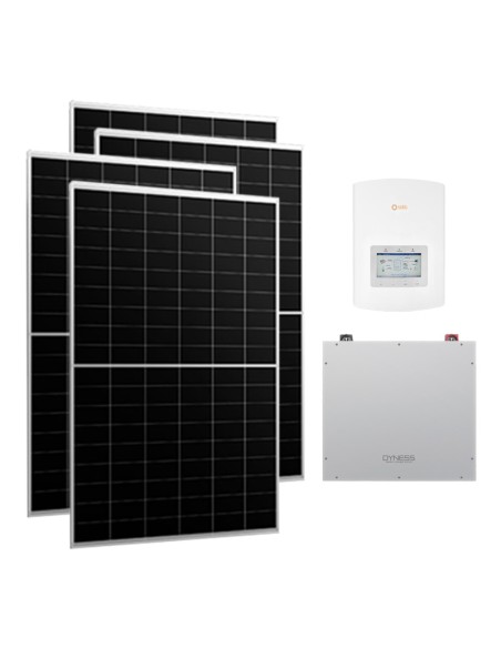 Single-phase photovoltaic kit 6510W 6kW Solis inverter Dyness DL5.0C 5.12kWh lithium battery