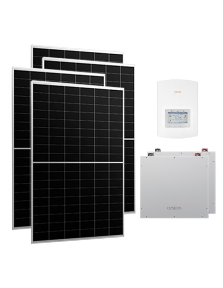 Single-phase photovoltaic kit 6510W 6kW Solis inverter Dyness DL5.0C 10.24kWh lithium battery