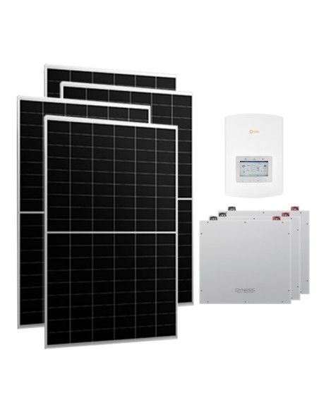 Single-phase photovoltaic kit 6510W 6kW Solis inverter Dyness DL5.0C 15.36kWh lithium battery