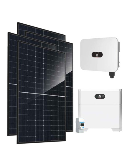 Single-phase photovoltaic kit 4600W 4.6kW LB0 inverter Huawei 5kWh LUNA2000 lithium battery