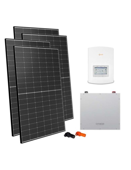 Single-phase photovoltaic kit 7200W 6kW Solis inverter Dyness DL5.0C 5.12kWh lithium battery
