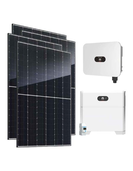 Single-phase photovoltaic kit 3120W 3kW LB0 inverter Huawei 5kWh LUNA2000 lithium battery