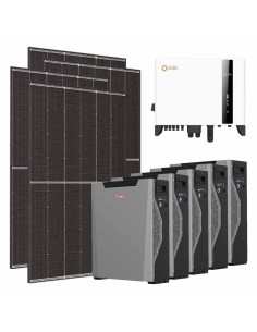 Trifase: vendita all'ingrosso Kit fotovoltaico trifase 5100W inverter Solis 5kW batteria al litio 26.85kWh Weco 5k3 XP