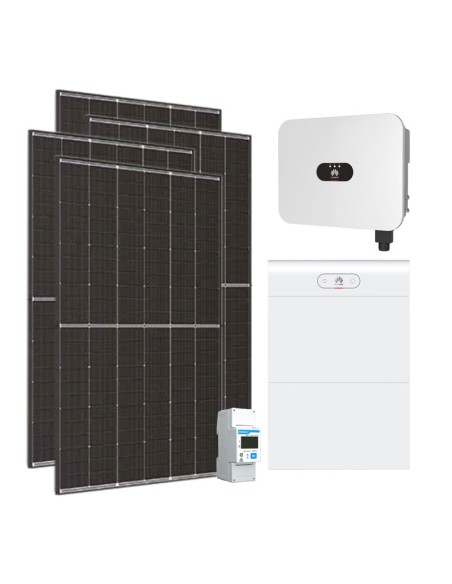 Single-phase photovoltaic kit 6120W 6kW LB0 inverter Huawei 14kWh LUNA2000 lithium battery