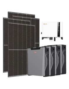 Trifase: vendita all'ingrosso Kit fotovoltaico trifase 10200W inverter Solis 10kW batteria al litio 21.48kWh Weco 5k3 XP
