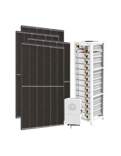 Three-phase photovoltaic kit 20400W inverter 20kW Deye 40.96kWh lithium BOS-G