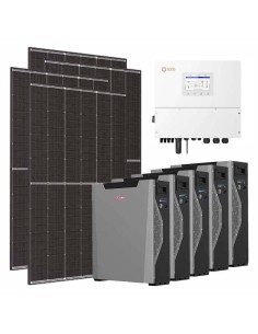 Trifase: vendita all'ingrosso Kit fotovoltaico trifase 20400W inverter Solis 20kW batteria al litio 26.85kWh Weco 5k3 XP