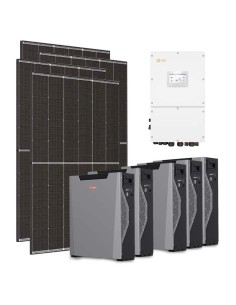 Trifase: vendita all'ingrosso Kit fotovoltaico trifase 30600W inverter Solis 30kW batteria al litio 26.85kWh Weco 5k3 XP
