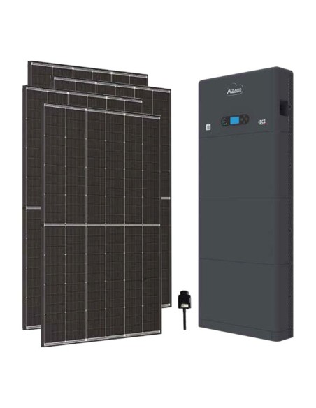 Single-phase photovoltaic kit 6120W 6kW inverter Zucchetti All in one 15.36kWh HV ZBT 5K lithium battery