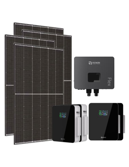 Single-phase photovoltaic kit 6120W 6kW IFL06 Renon Power inverter Xcellent 20.48kWh lithium battery