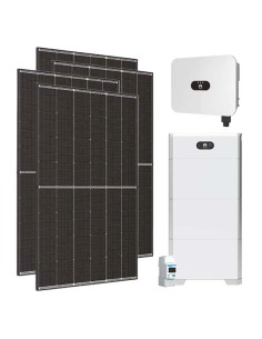 Single-phase photovoltaic kit 6120W 6kW LB0 inverter Huawei 15kWh LUNA2000 lithium battery