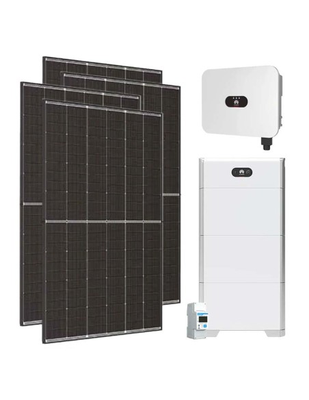 Single-phase photovoltaic kit 6120W 6kW LB0 inverter Huawei 15kWh LUNA2000 lithium battery