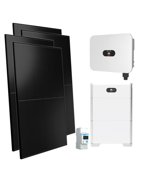 Single-phase photovoltaic kit 4000W 4kW inverter Huawei 10kWh LUNA2000 lithium battery