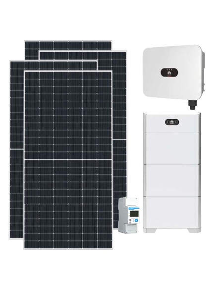 Single-phase photovoltaic kit 4000W 4kW inverter Huawei 15kWh LUNA2000 lithium battery