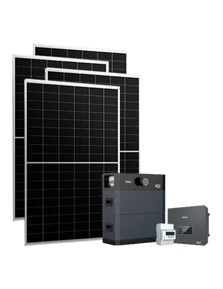 Three-phase photovoltaic kit 20460W 20kW Zucchetti inverter HV SMART 5K 10.24kWh lithium battery