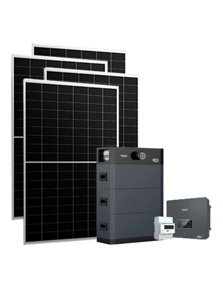 Three-phase photovoltaic kit 20460W 20kW Zucchetti inverter HV SMART 5K 15.36kWh lithium battery