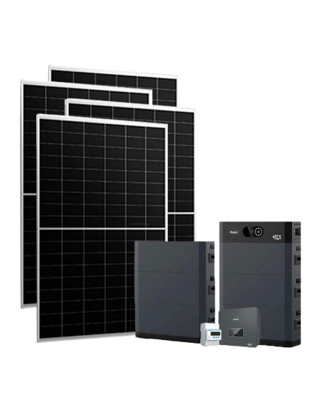 Three-phase photovoltaic kit 20460W 20kW Zucchetti inverter HV SMART 5K 30.72kWh lithium battery