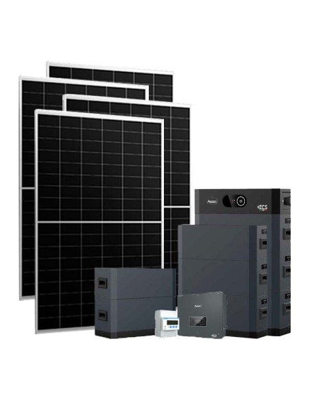 Three-phase photovoltaic kit 20460W 20kW Zucchetti inverter HV SMART 5K 40.96kWh lithium battery
