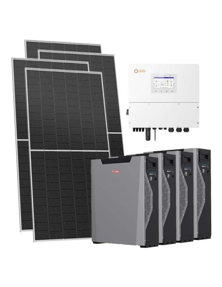 Trifase: vendita all'ingrosso Kit fotovoltaico trifase 21080W inverter 20kW Solis batteria al litio 21.48kWh Weco 5k3 XP