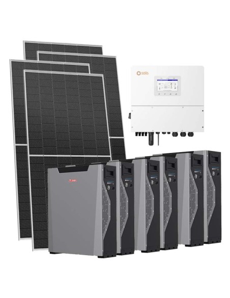 Trifase: vendita all'ingrosso Kit fotovoltaico trifase 21080W inverter 20kW Solis batteria al litio 32.22kWh Weco 5k3 XP