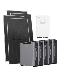 Trifase: vendita all'ingrosso Kit fotovoltaico trifase 31000W inverter 30kW Solis batteria al litio 26.85kWh Weco 5k3 XP