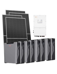 Trifase: vendita all'ingrosso Kit fotovoltaico trifase 52080W inverter 50kW Solis batteria al litio 42.96kWh Weco 5k3 XP
