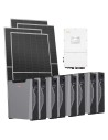Trifase: vendita all'ingrosso Kit fotovoltaico trifase 52080W inverter 50kW Solis batteria al litio 42.96kWh Weco 5k3 XP