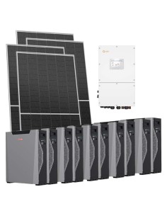 Trifase: vendita all'ingrosso Kit fotovoltaico trifase 52080W inverter 50kW Solis batteria al litio 53.70kWh Weco 5k3 XP