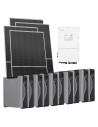 Trifase: vendita all'ingrosso Kit fotovoltaico trifase 52080W inverter 50kW Solis batteria al litio 53.70kWh Weco 5k3 XP