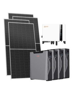 Trifase: vendita all'ingrosso Kit fotovoltaico trifase 11160W inverter 10kW Solis batteria al litio 21.48kWh Weco 5k3 XP