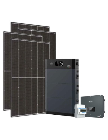 Three-phase photovoltaic kit 15470W 15kW Zucchetti inverter HV SMART 5K 15.36kWh lithium battery