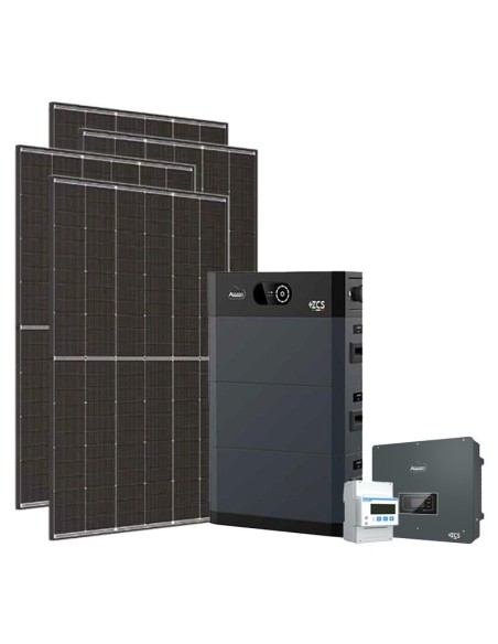 Three-phase photovoltaic kit 15470W 15kW Zucchetti inverter HV SMART 5K 15.36kWh lithium battery