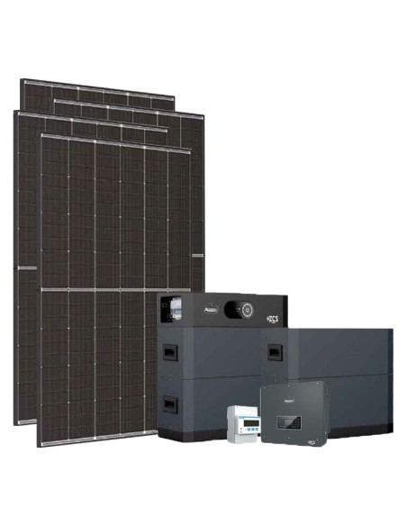Kit fotovoltaico trifase 10010W inverter 10kW Zucchetti batteria al litio 20.48kWh HV SMART 5K