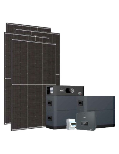 Three-phase photovoltaic kit 15470W 15kW Zucchetti inverter HV SMART 5K 20.48kWh lithium battery