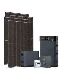Three-phase photovoltaic kit 15470W 15kW Zucchetti inverter HV SMART 5K 25.60kWh lithium battery