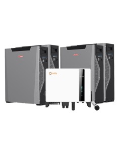 Sistema di accumulo trifase inverter 8kW Solis batteria al litio 21.48kWh Weco 5k3 XP