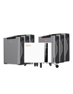 Sistema di accumulo trifase inverter 8kW Solis batteria al litio 32.22kWh Weco 5k3 XP