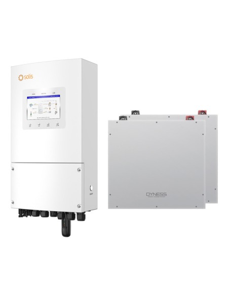 Single-phase storage system 8kW Solis inverter 10.24kWh Dyness DL5.0C lithium battery