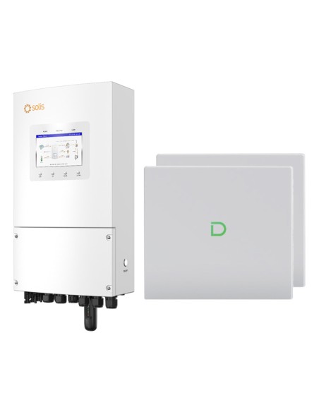 Sistema di accumulo monofase inverter 8kW Solis batteria al litio 20.48kWh Dyness Powerbox G2