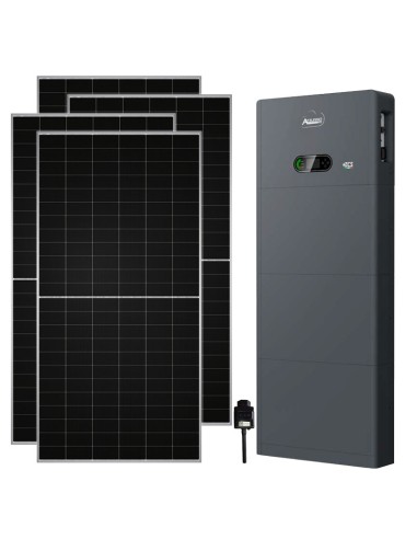 Trifase: vendita all'ingrosso Kit fotovoltaico All in one trifase 8260W inverter 8kW accumulo 5.12kWh Zucchetti