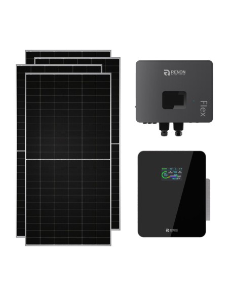 Single-phase photovoltaic kit 7080W 6kW inverter 5.12kWh storage Xcellent Renon Power