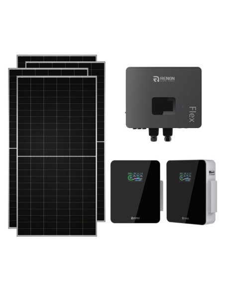 Single-phase photovoltaic kit 7080W 6kW inverter 10.24kWh storage Xcellent Renon Power