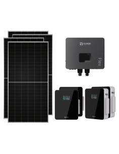 Single-phase photovoltaic kit 7080W 6kW inverter 20.48kWh storage Xcellent Renon Power