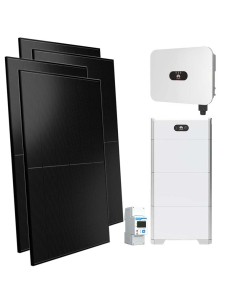 Monofase: vendita all'ingrosso Kit fotovoltaico monofase 4000W inverter 4kW Huawei batteria al litio 15kWh LUNA2000