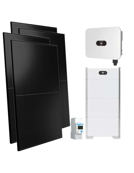 Single-phase photovoltaic kit 4000W 4kW inverter Huawei 15kWh LUNA2000 lithium battery