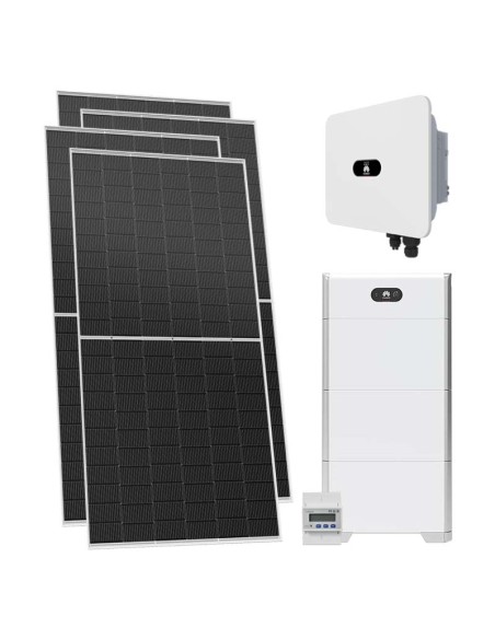 Trifase: vendita all'ingrosso Kit fotovoltaico trifase 12400W inverter 12kW MB0 accumulo 15kWh LUNA2000 BMS Huawei