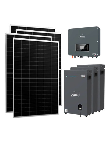 Monofase: vendita all'ingrosso Kit fotovoltaico monofase 4185W inverter 4kW accumulo 15.3kWh LV ZSX5000 S Zucchetti