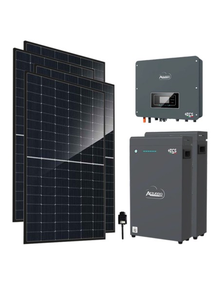 Monofase: vendita all'ingrosso Kit fotovoltaico monofase 4140W inverter 4kW accumulo 10.2kWh LV ZSX5000 S Zucchetti