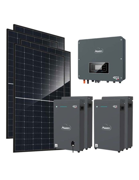 Monofase: vendita all'ingrosso Kit fotovoltaico monofase 6440W inverter 6kW accumulo 20.4kWh LV ZSX5000 S Zucchetti
